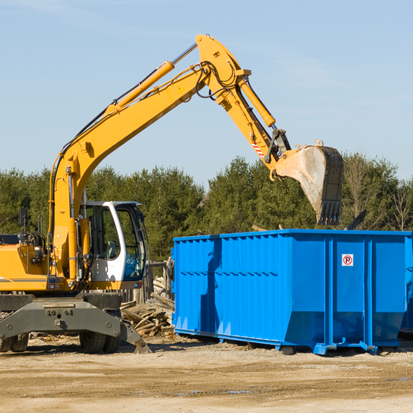 can i choose the location where the residential dumpster will be placed in Bradford ME